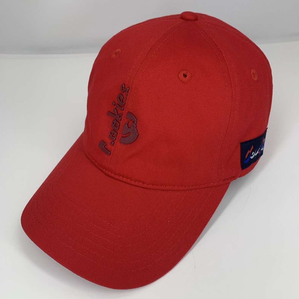 Cookies Hat Red Adjustable Strap OSFA Unstructured Cotton Baseball Cap